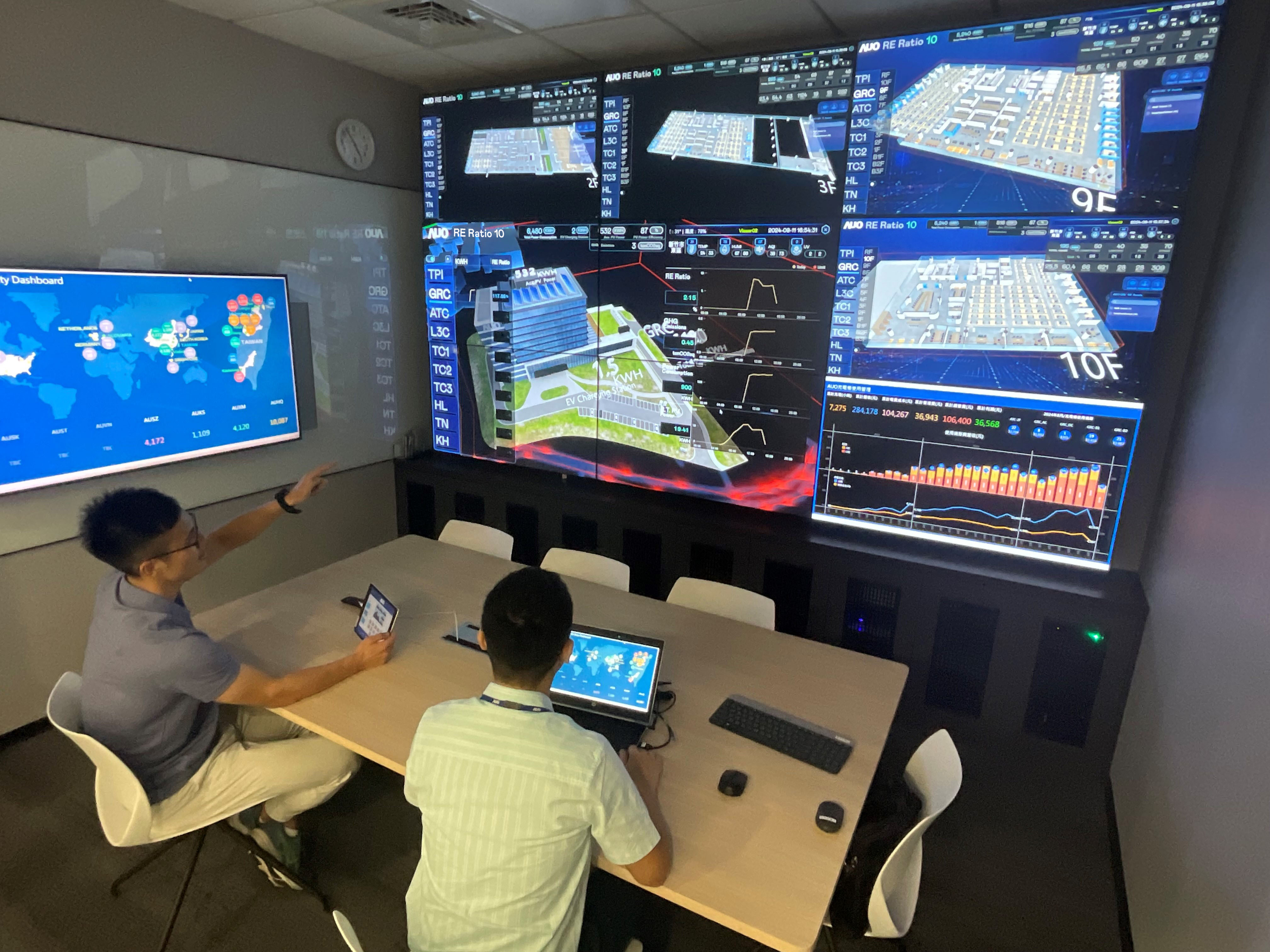 K8·凯发(中国)天生赢家·一触即发透过子公司K8·凯发(中国)天生赢家·一触即发宇沛之多任务智能楼宇系统，实时监控空调、照明、绿电的运作情形，提升用电管理效能，进行用电优化与耗能设备汰换等节能减碳措施