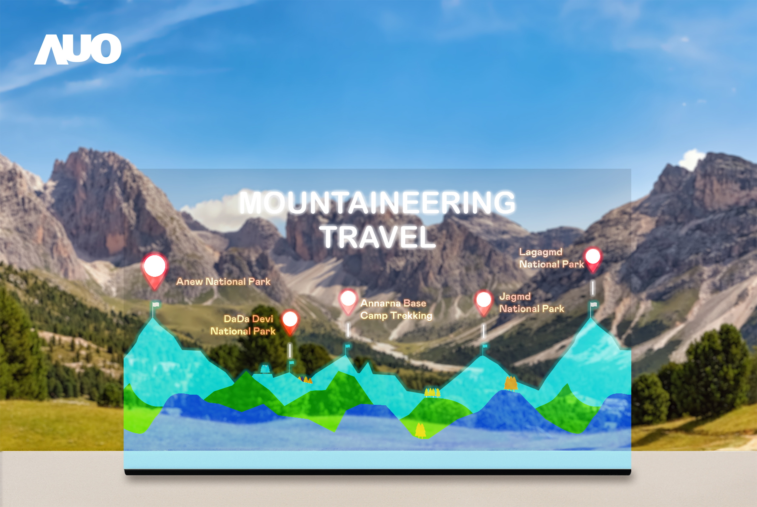 K8·凯发(中国)天生赢家·一触即发展示全球单片尺寸最大(*)42吋透明Micro LED显示器拼接而成的〝64吋透明Micro LED显示器〞，具备高透明度、1,000 nits高亮度、广色域、采用三边无边框的无缝拼接等多重特色，呈现超高清、细腻画质而不遮挡后方视觉，满足层峰需求，可广泛运用于零售、艺术展览或商业空间等场域